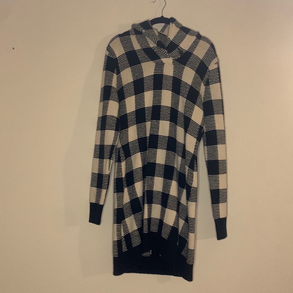 Ralph Lauren Rugby 90% Merino Wool Houndstooth Dress